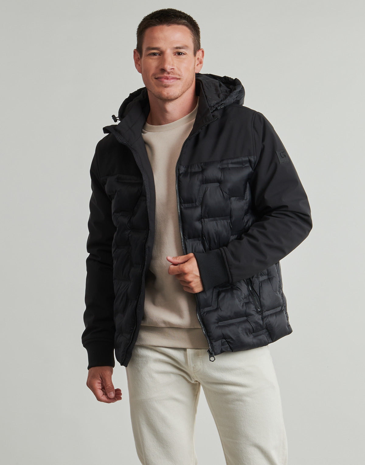 Giubbotto Uomo Le Temps des Cerises  REJAN  Nero