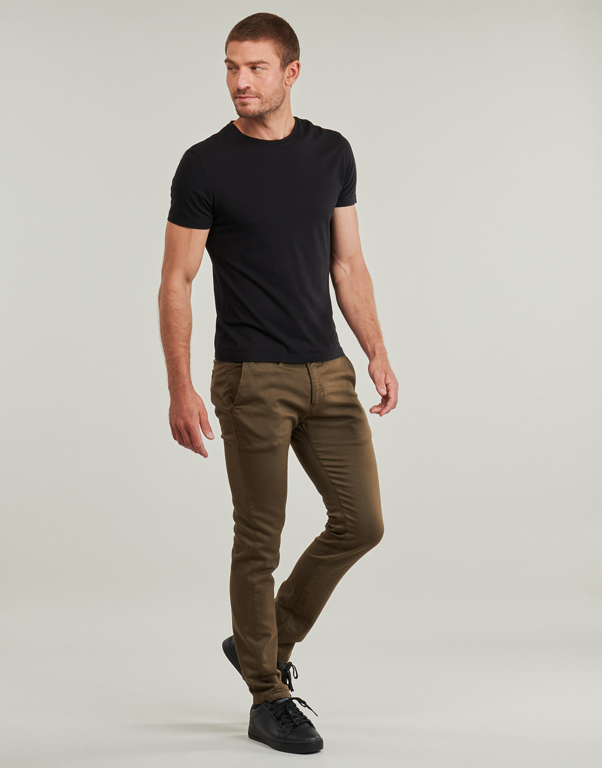 Pantalone Chino Uomo Le Temps des Cerises  KURT JOGG  Kaki