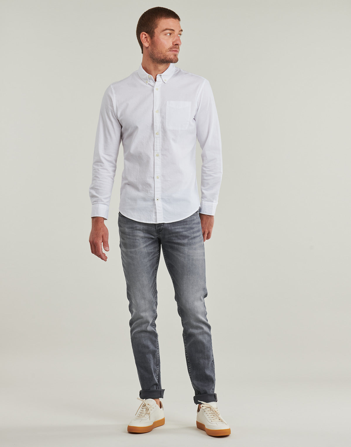 Jeans Slim Uomo Le Temps des Cerises  700/11  Grigio