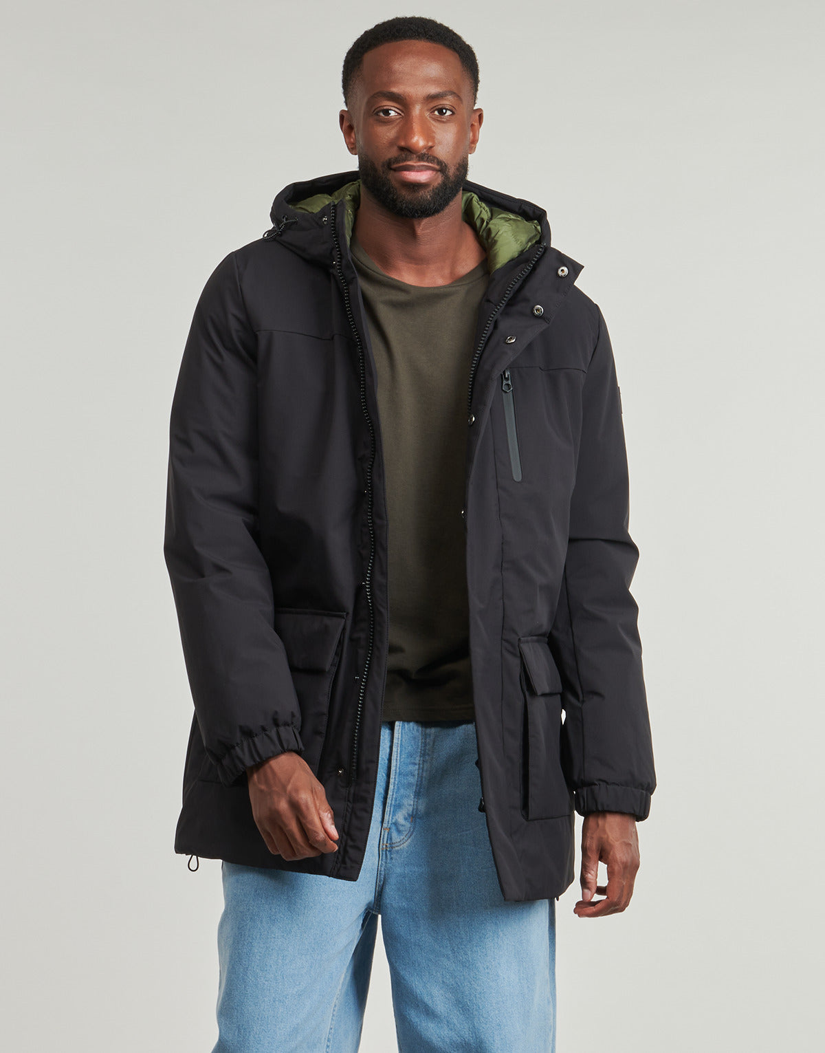 Parka Uomo Le Temps des Cerises  HUPER  Nero