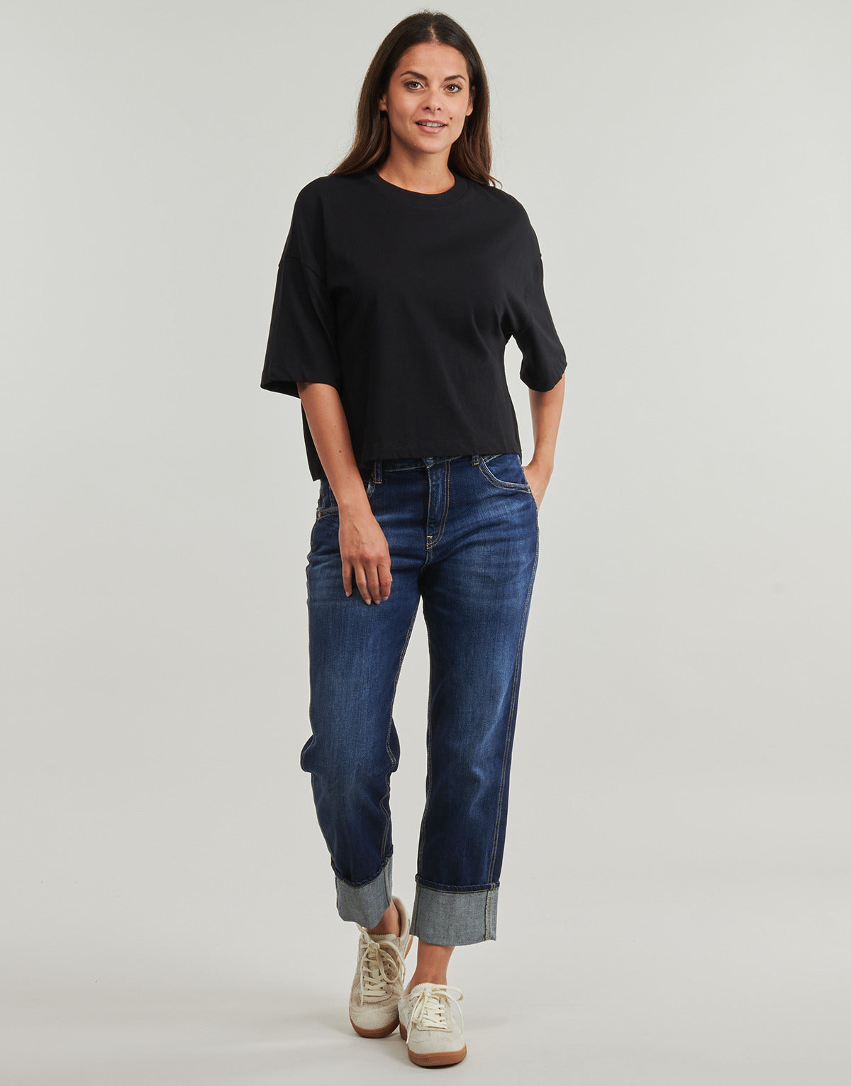 Jeans boyfriend Donna Le Temps des Cerises  400/60 JAMA  Blu