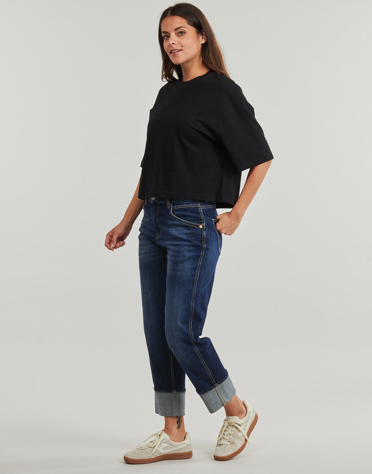 Jeans boyfriend Donna Le Temps des Cerises  400/60 JAMA  Blu