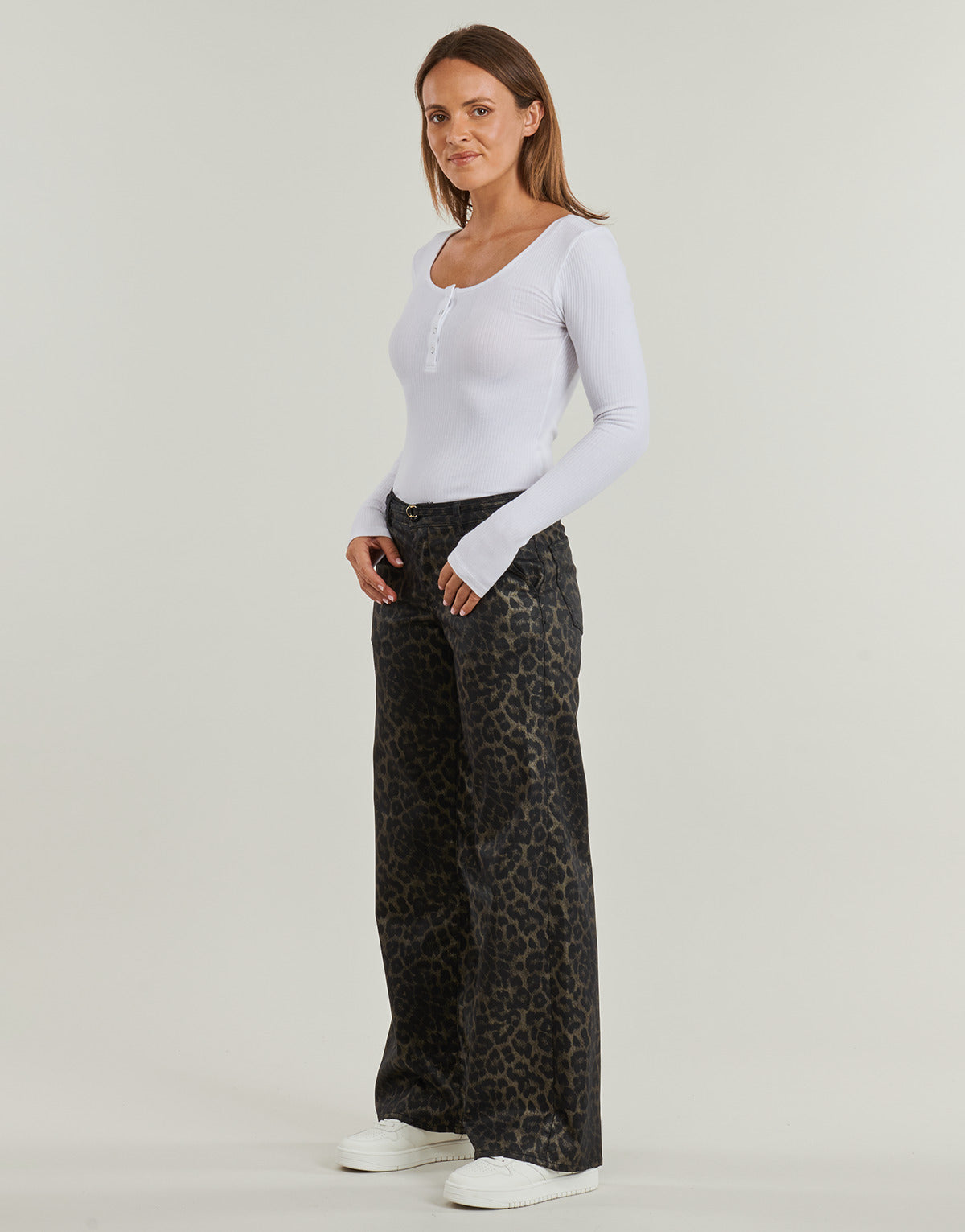 Pantalone Donna Le Temps des Cerises  TAHIS FLEXY  Marrone