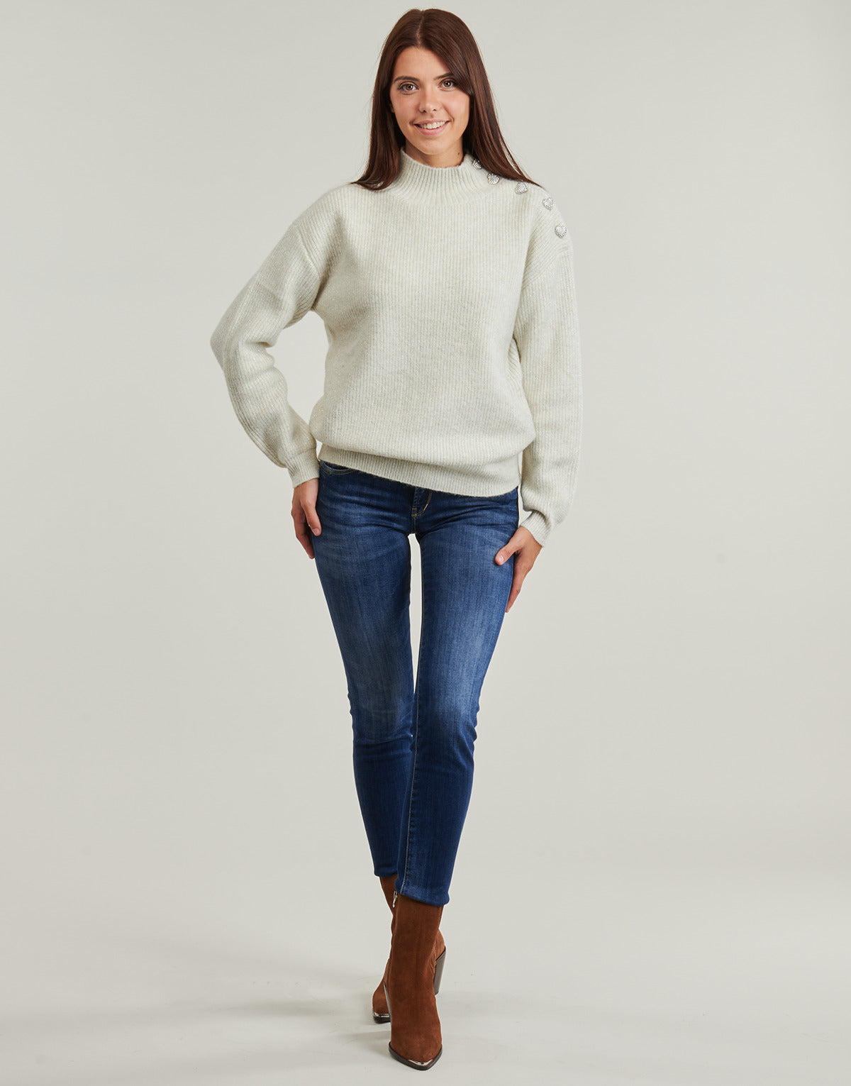 Jeans Slim Donna Le Temps des Cerises PULP MALLO Blu