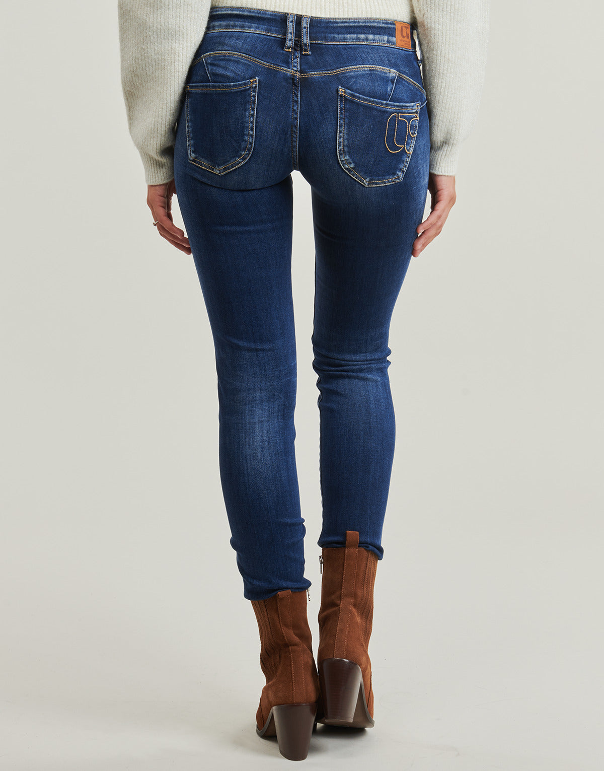 Jeans Slim Donna Le Temps des Cerises PULP MALLO Blu