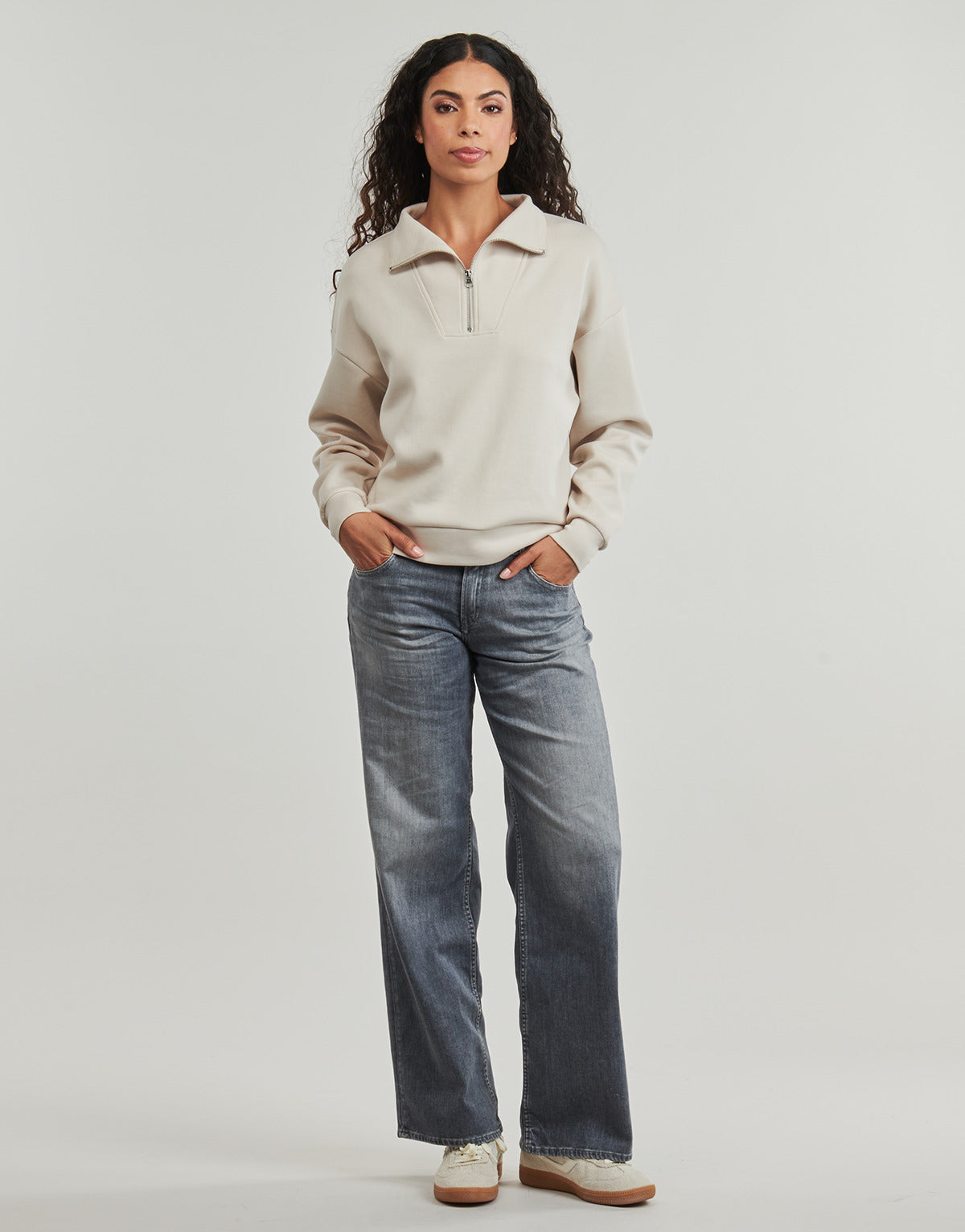 Jeans Flare Donna Le Temps des Cerises  LAURYN JAB  Grigio