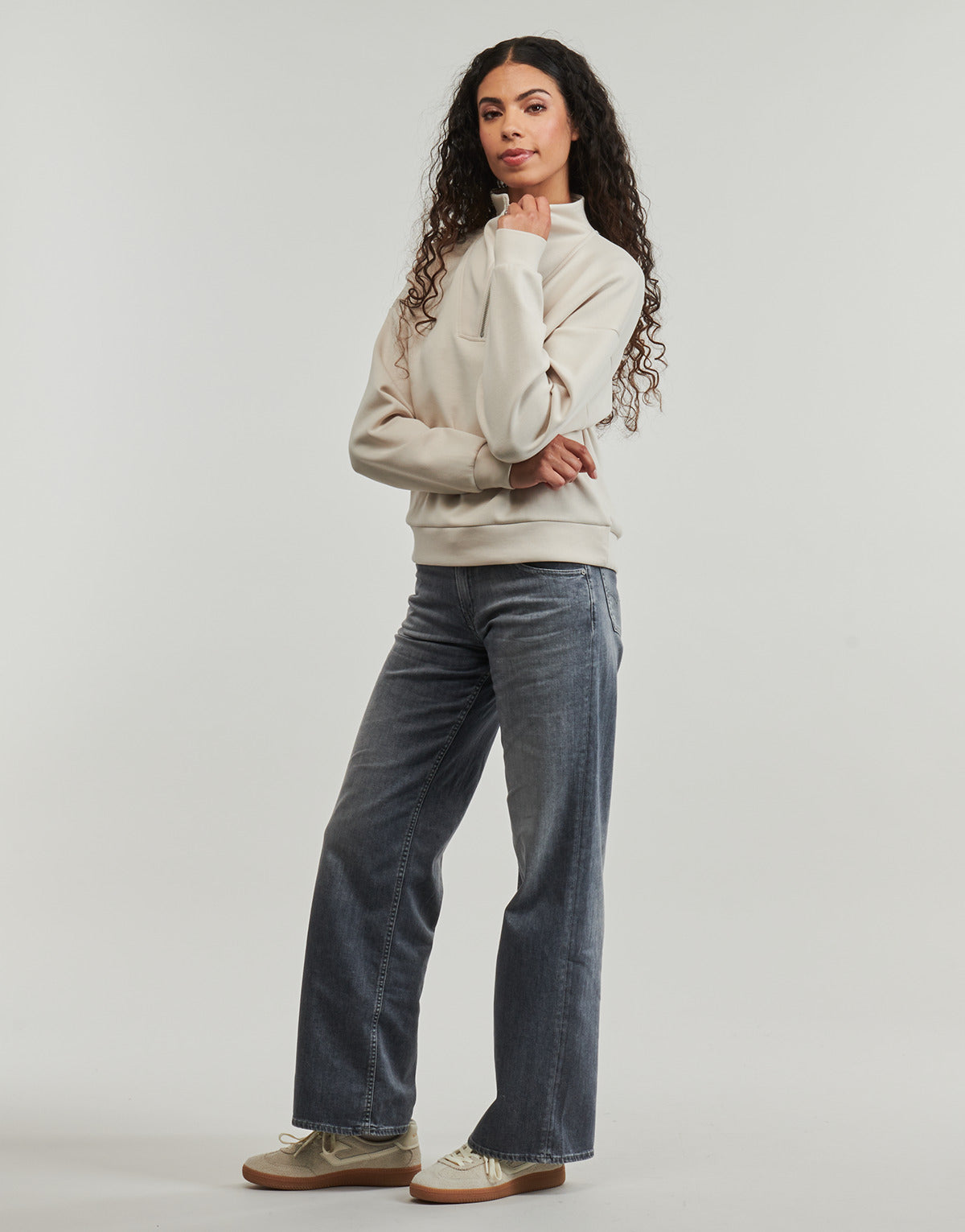 Jeans Flare Donna Le Temps des Cerises  LAURYN JAB  Grigio