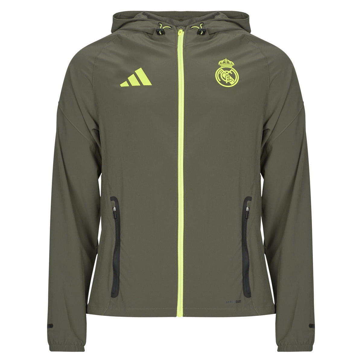 Giacca Sportiva Uomo adidas  Real Madrid Tiro 25 Competition Vis Tech Travel  Verde