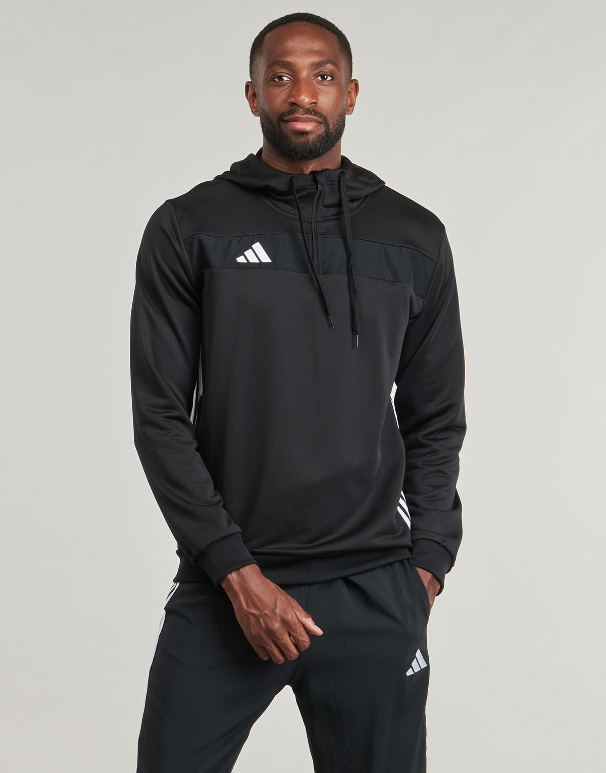 Felpa Uomo adidas Tiro 25 Essentials Sweat Hoodie Nero