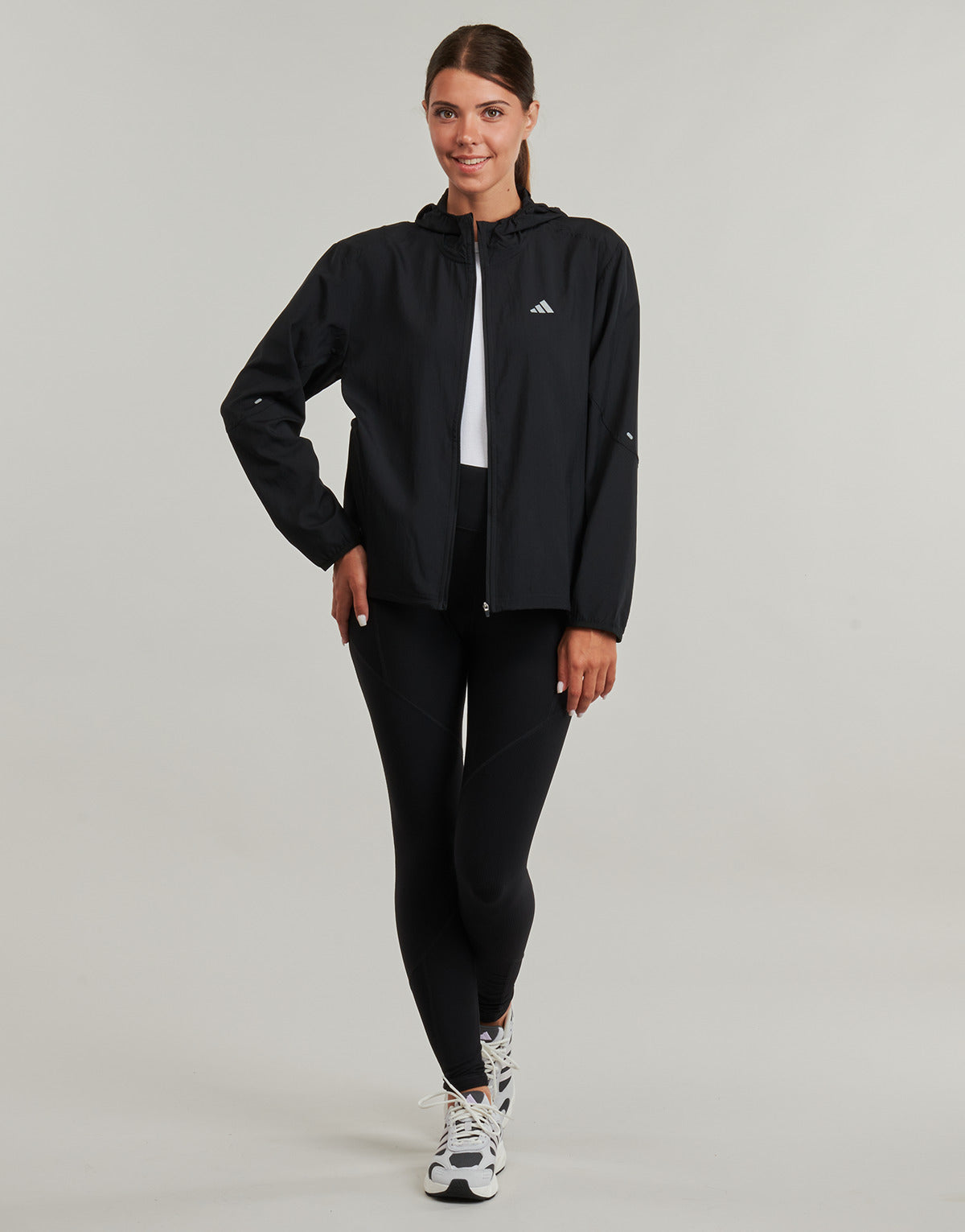 Giacca Sportiva Donna adidas  Run It Jacket  Nero