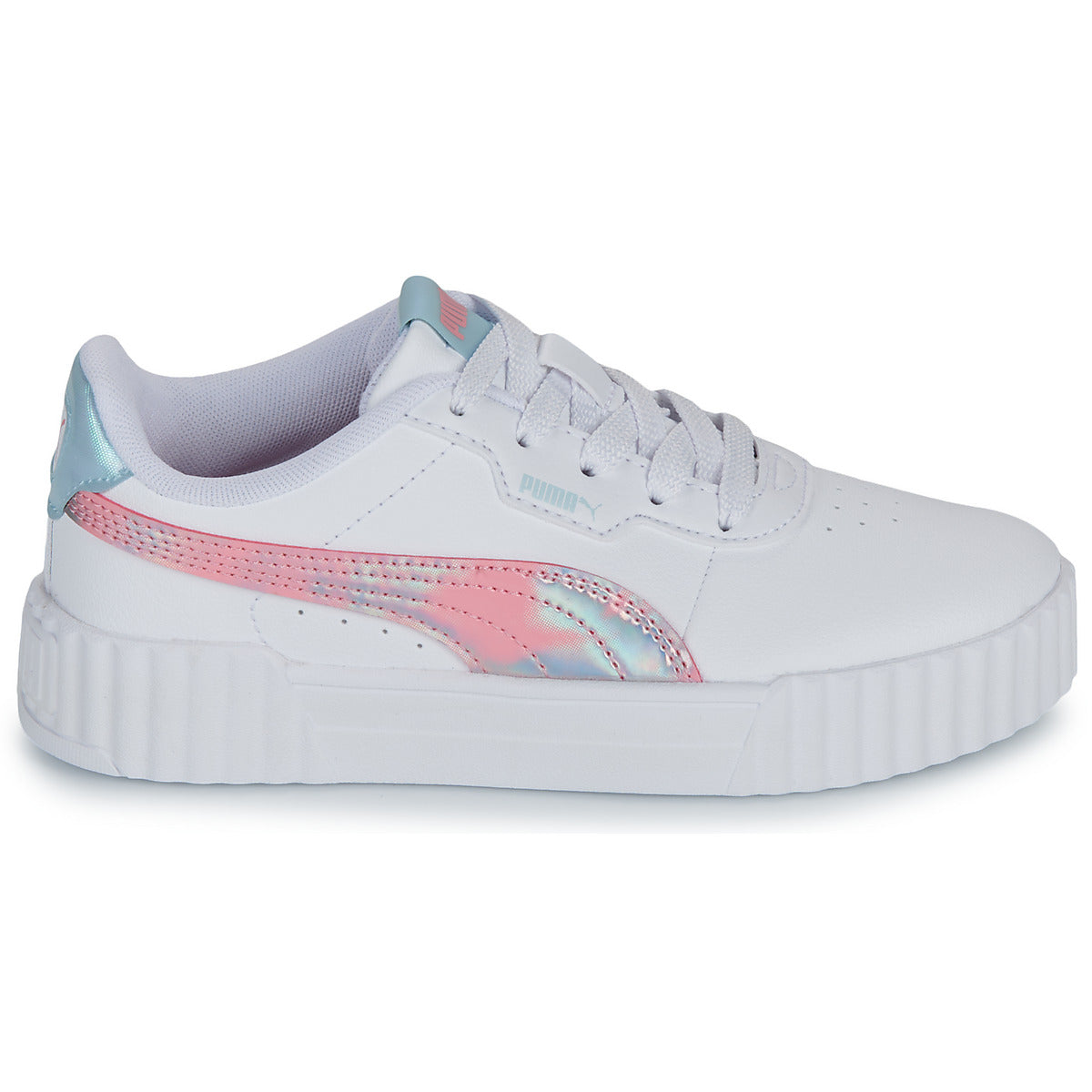 Scarpe bambini ragazza Puma Carina 3.0 Space Belle PS Bianco