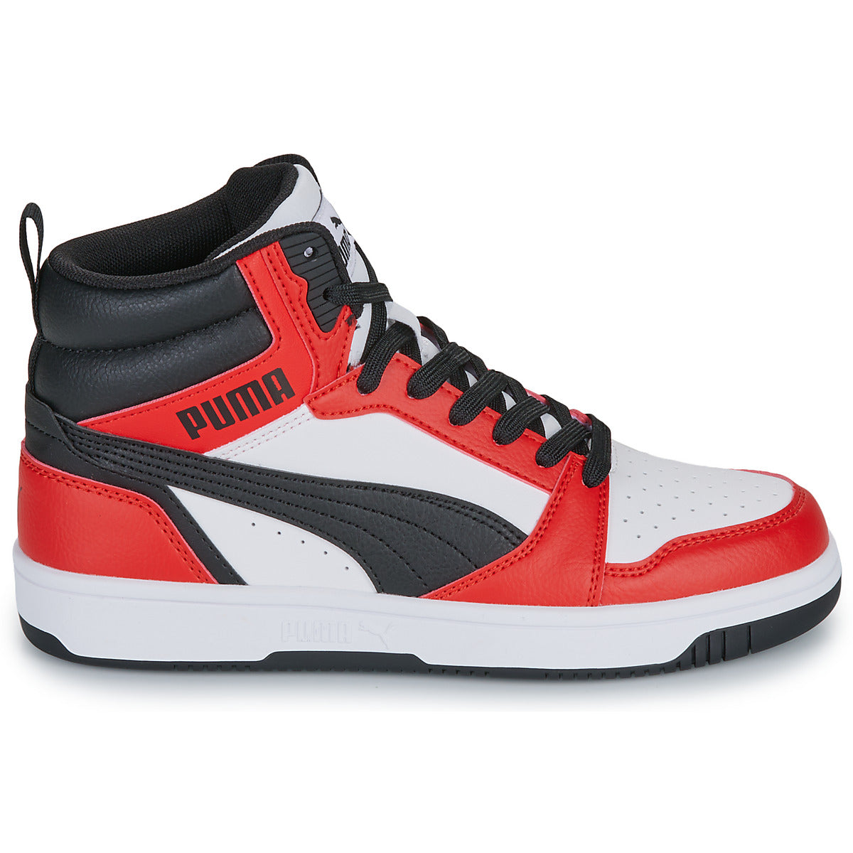 Scarpe bambini ragazzo Puma  Puma Rebound V6 Mid Jr  Rosso