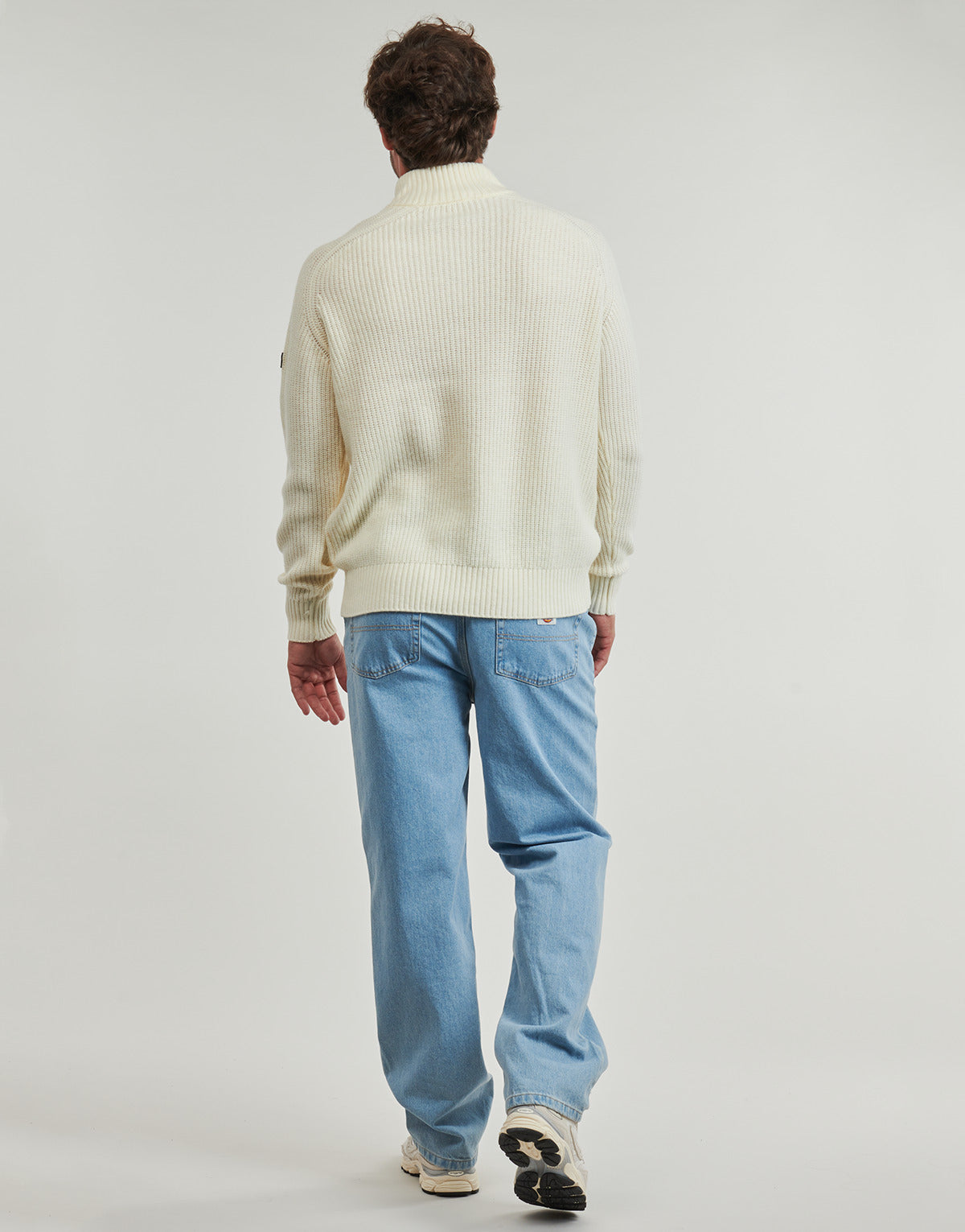 Maglione Uomo Fila  GIOVANNI RELAXED HALF-ZIP KNIT SAILING SWEATER  Bianco