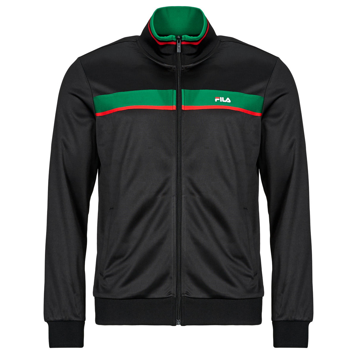Giacca Sportiva Uomo Fila  SAGANO REGULAR TAPED TRACK JACKET  Nero