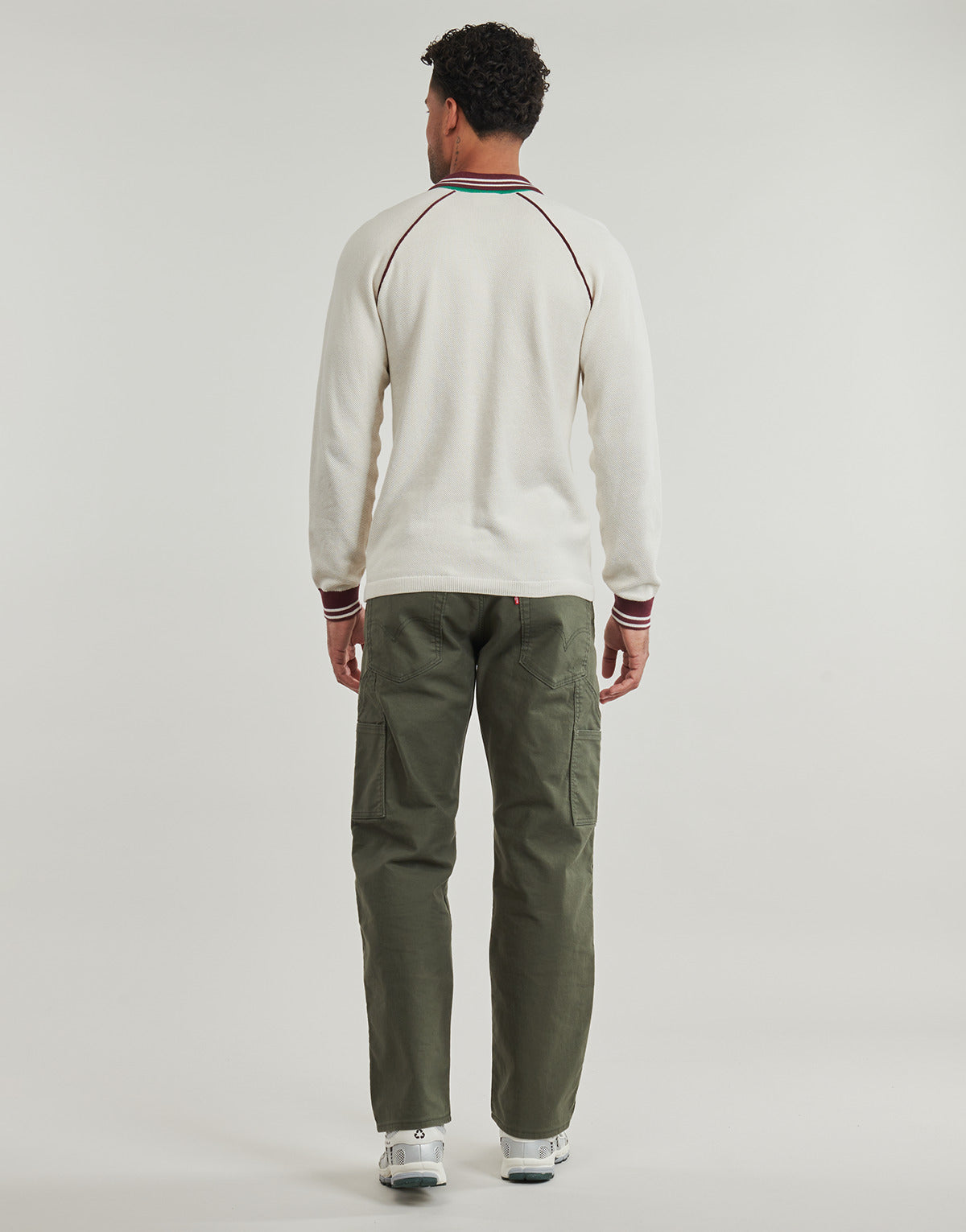 Maglione Uomo Fila  MOLINAZZO REGULAR KNIT POLO SWEATER  Beige