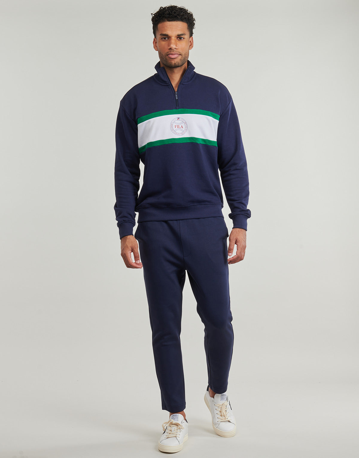 Pantaloni Sportivi Uomo Fila  JOVENCAN SLIM CROPPED SMART SWEATPANTS  Marine