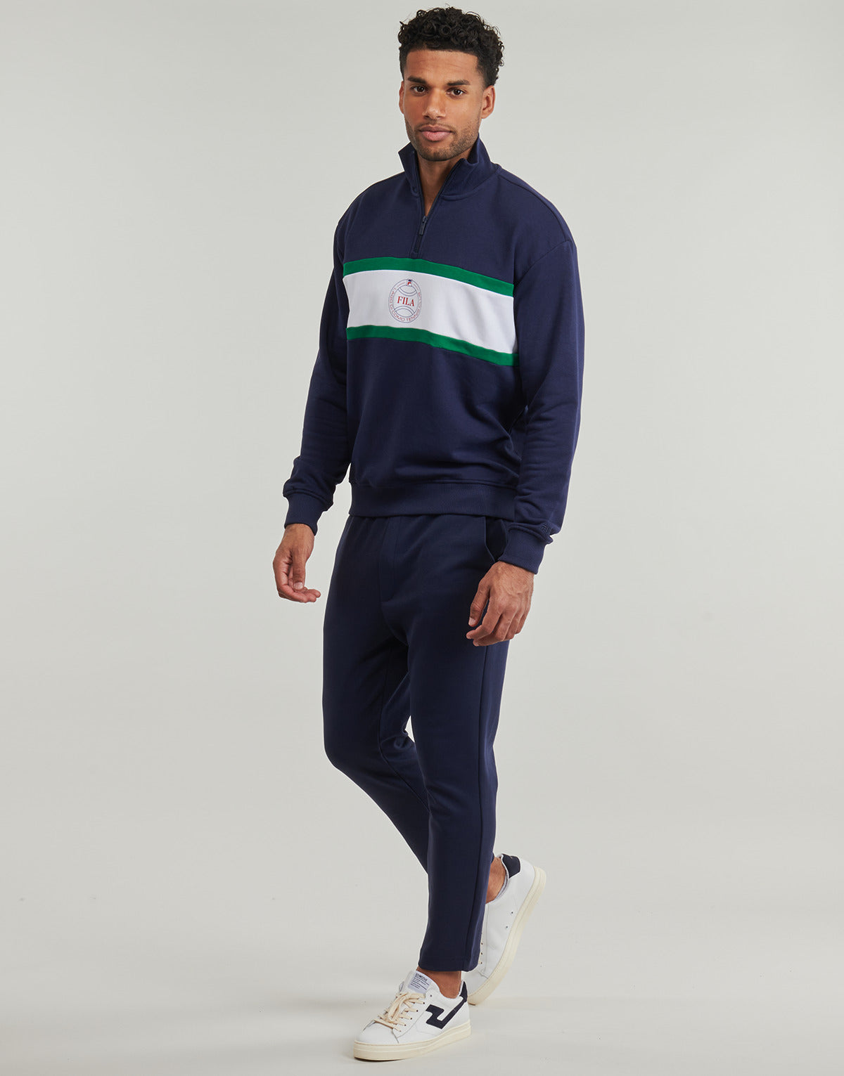 Pantaloni Sportivi Uomo Fila  JOVENCAN SLIM CROPPED SMART SWEATPANTS  Marine