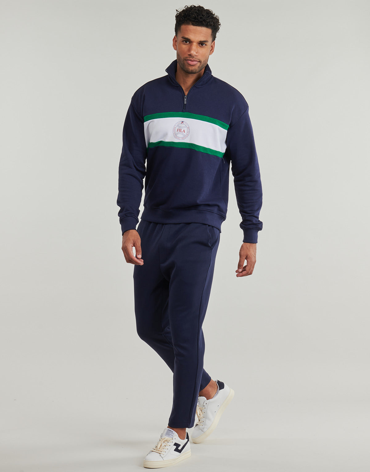 Felpa Uomo Fila  PARELLA LOOSE HALF-ZIP SWEATSHIRT  Marine