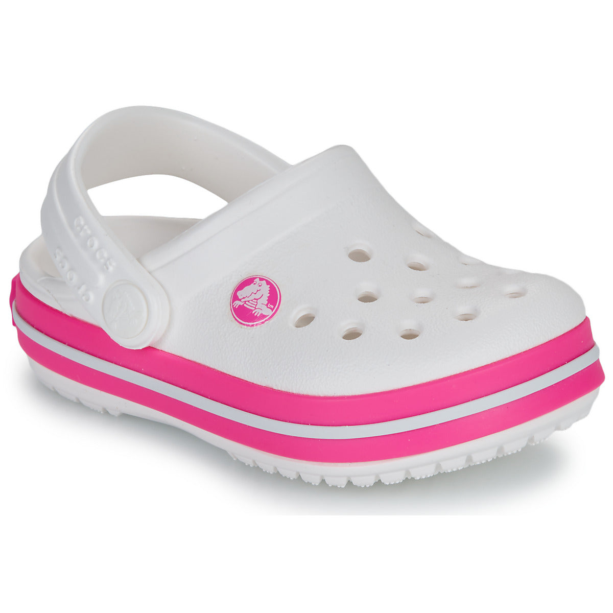 Scarpe bambini ragazza Crocs  Crocband Clog T  Bianco