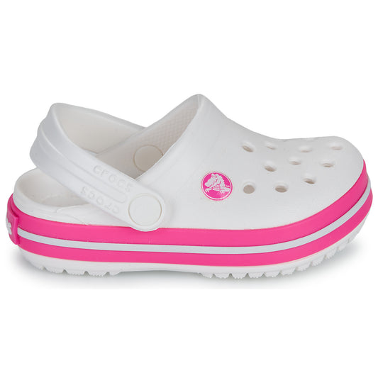 Scarpe bambini ragazza Crocs Crocband Clog T Bianco