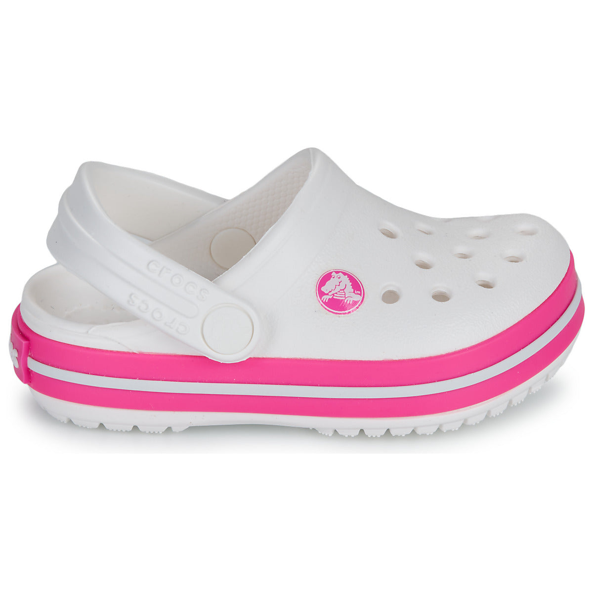 Scarpe bambini ragazza Crocs  Crocband Clog T  Bianco