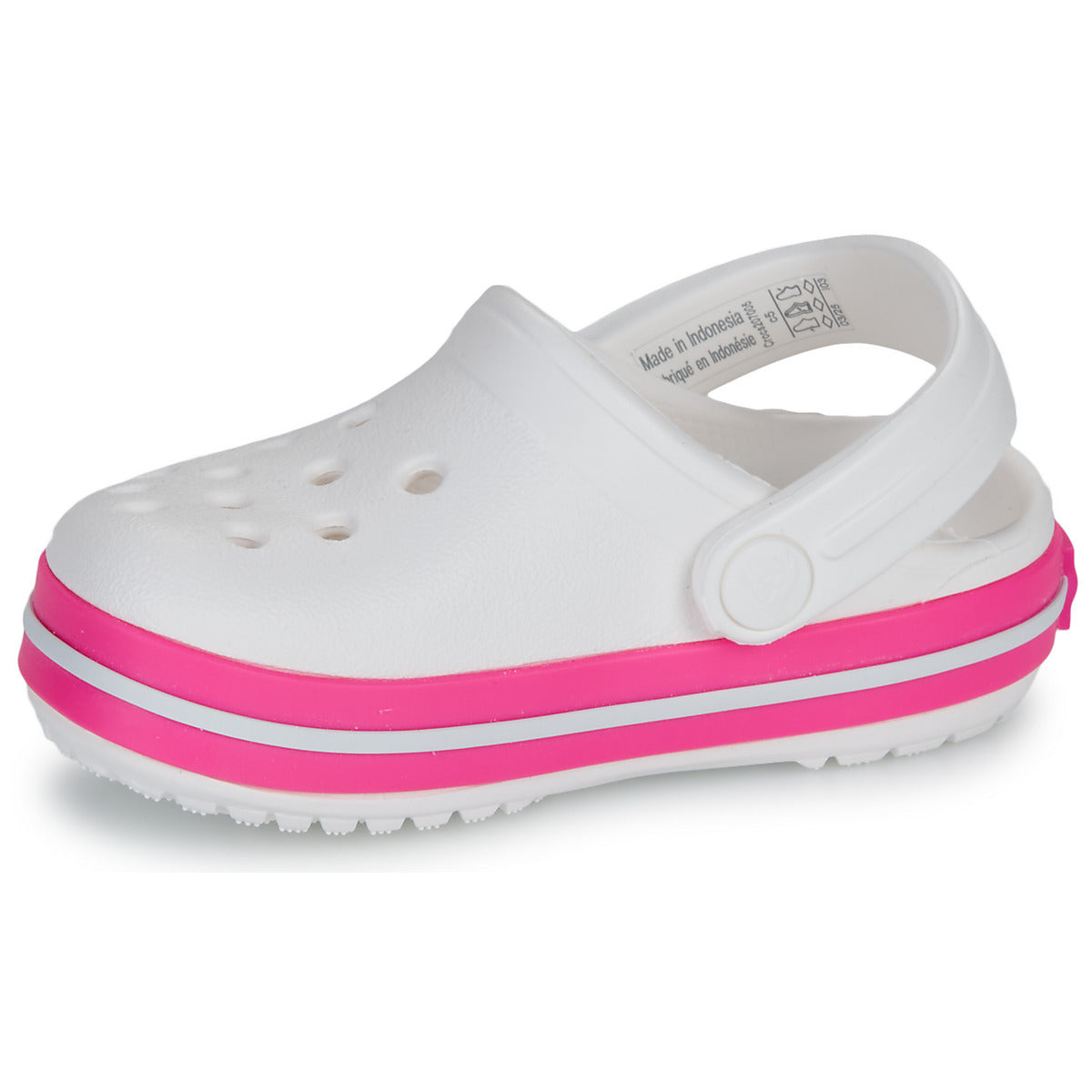Scarpe bambini ragazza Crocs  Crocband Clog T  Bianco