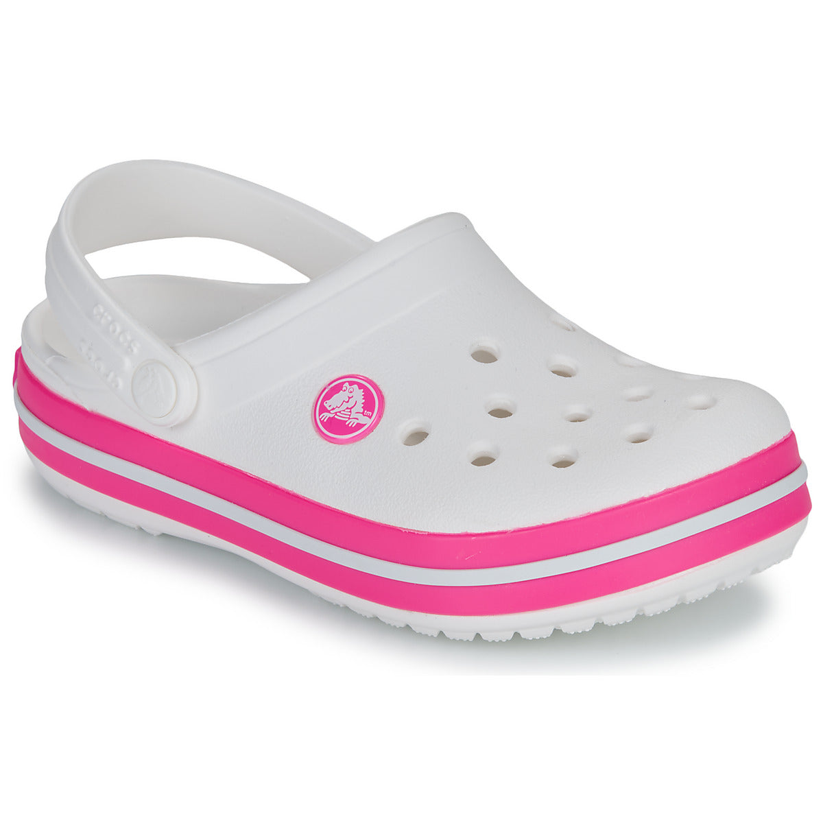 Scarpe bambini ragazza Crocs Crocband Clog K Bianco