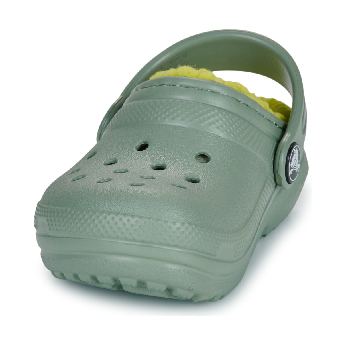 Scarpe bambini ragazza Crocs  Classic Lined Clog T  Kaki