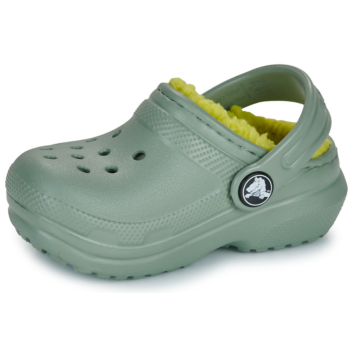 Scarpe bambini ragazza Crocs  Classic Lined Clog T  Kaki