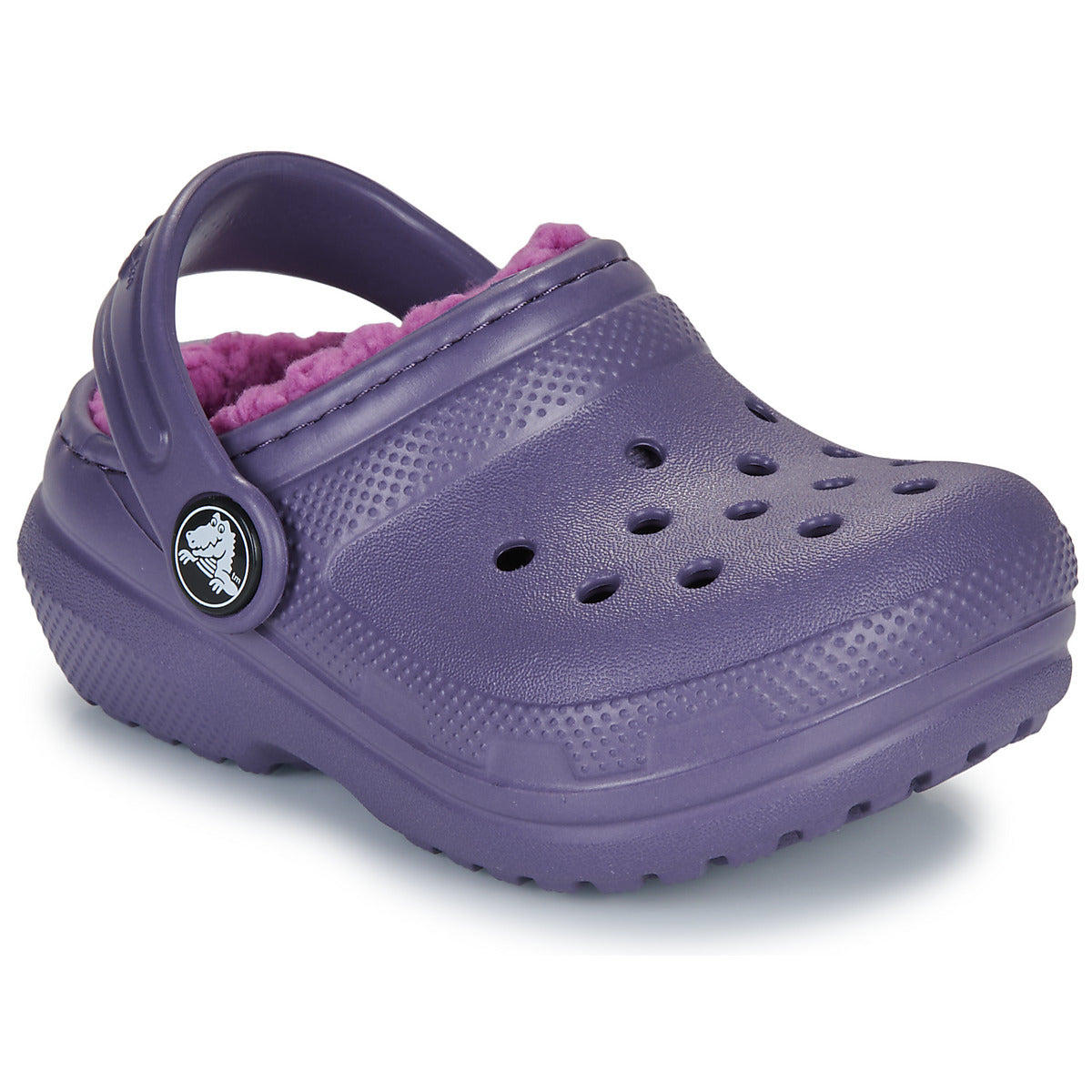 Scarpe bambini ragazza Crocs  Classic Lined Clog T  Viola