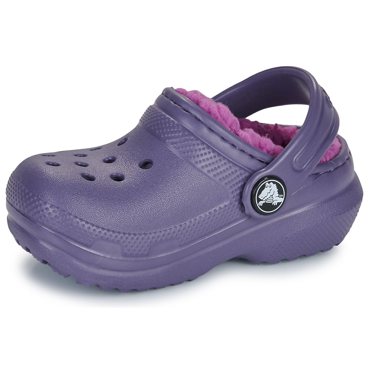 Scarpe bambini ragazza Crocs  Classic Lined Clog T  Viola