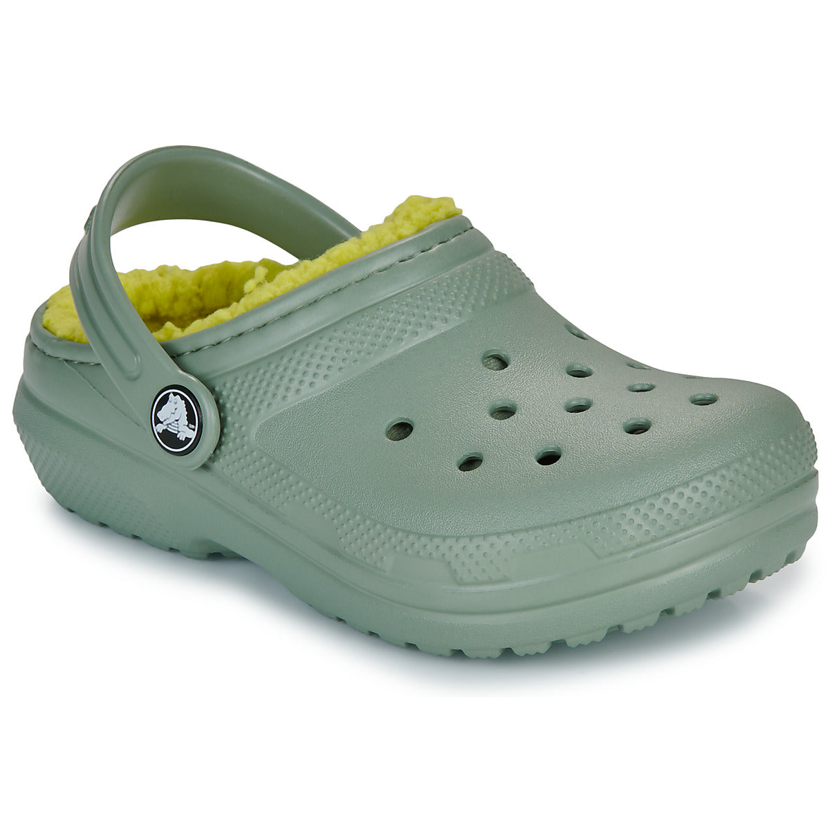 Scarpe bambini ragazza Crocs Classic Lined Clog K Kaki