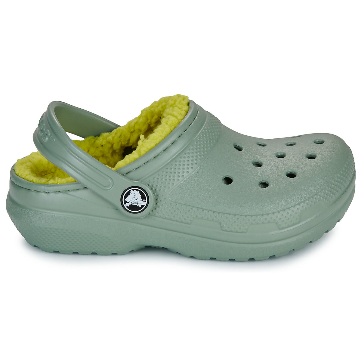 Scarpe bambini ragazza Crocs  Classic Lined Clog K  Kaki