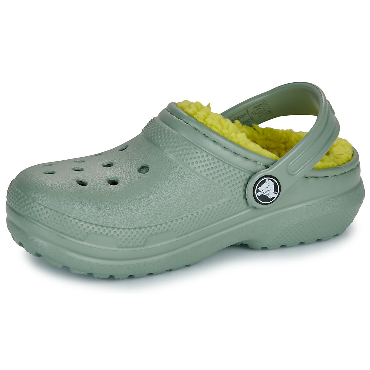 Scarpe bambini ragazza Crocs Classic Lined Clog K Kaki