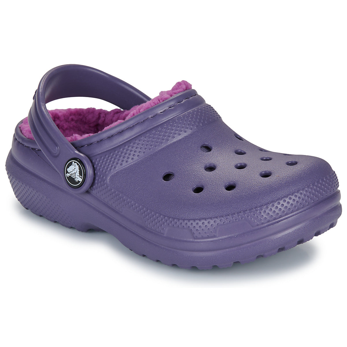 Scarpe bambini ragazza Crocs  Classic Lined Clog K  Viola