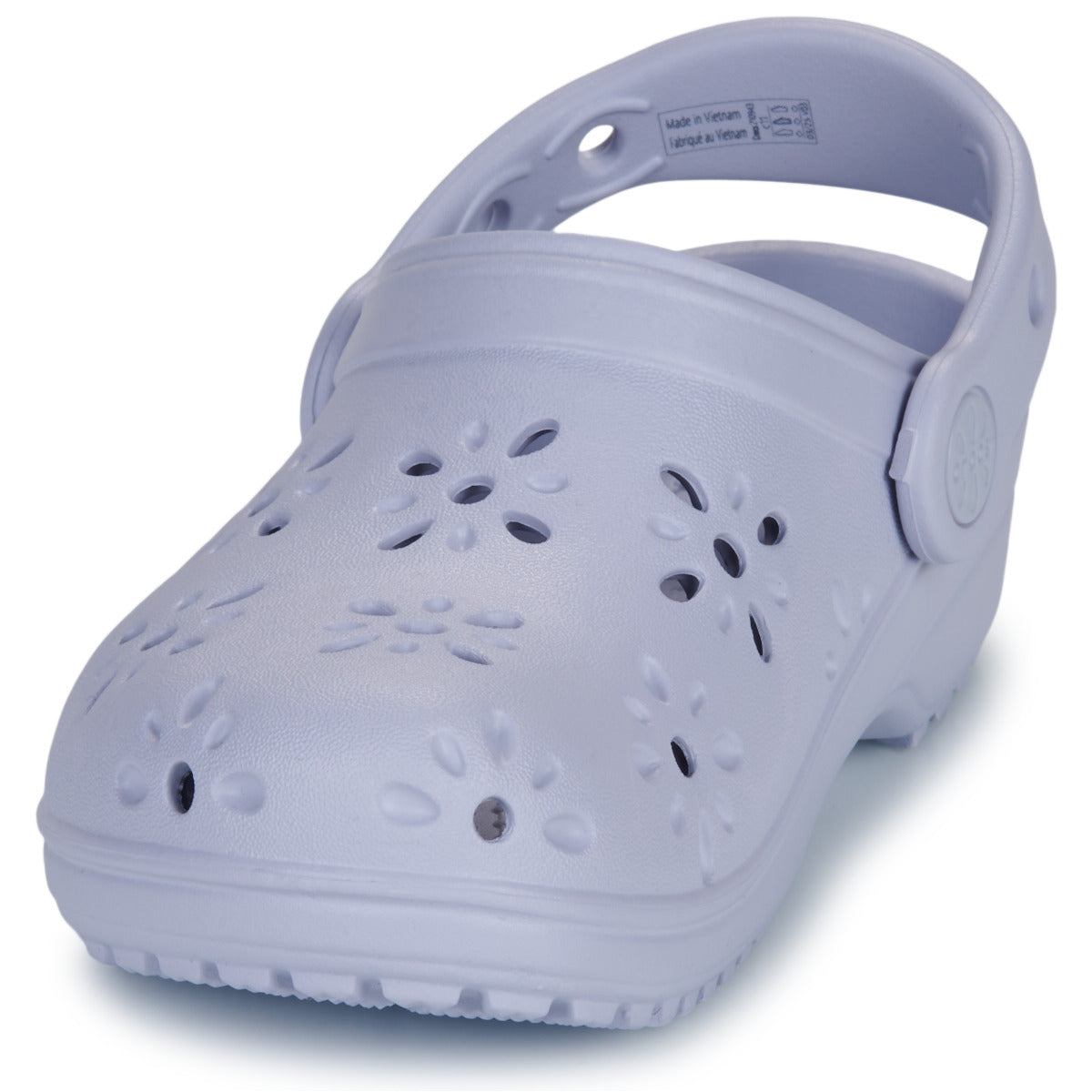 Scarpe bambini ragazza Crocs Classic Floral Cut Out Clog K Viola