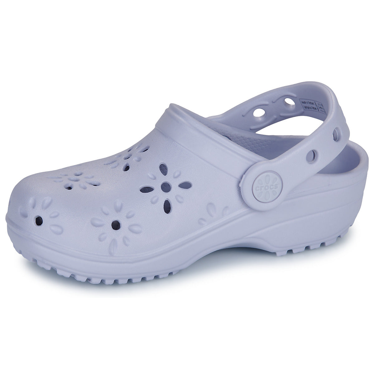 Scarpe bambini ragazza Crocs Classic Floral Cut Out Clog K Viola