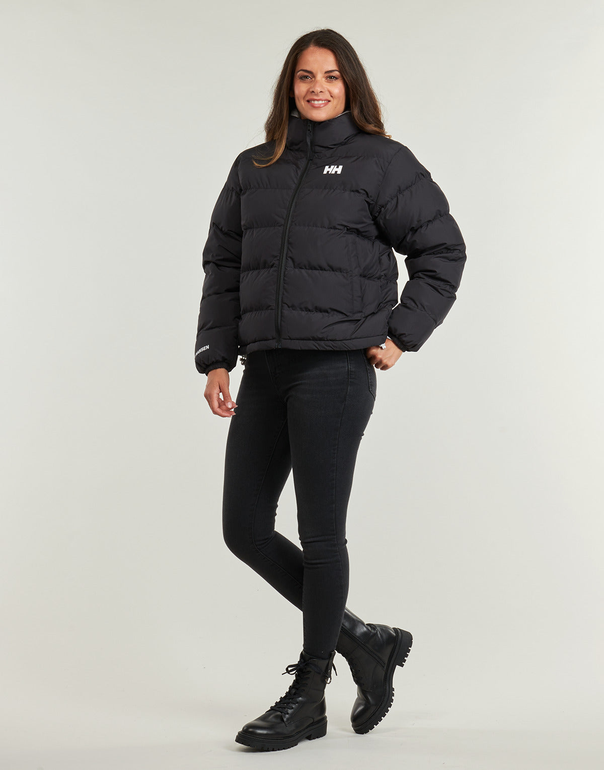 Piumino Donna Helly Hansen  W YU 23 REVERSIBLE PUFFER  Nero