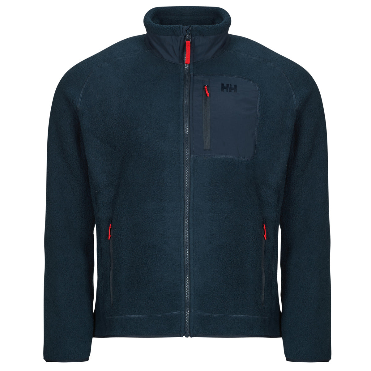Felpa Uomo Helly Hansen  PANORAMA PILE BLOCK JACKET  Marine