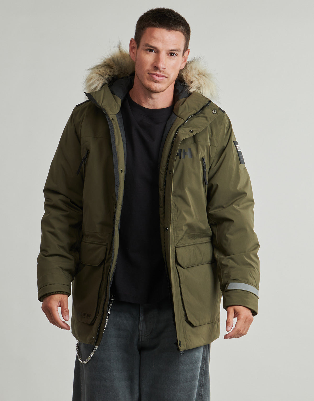 Parka Uomo Helly Hansen  REINE PARKA  Kaki