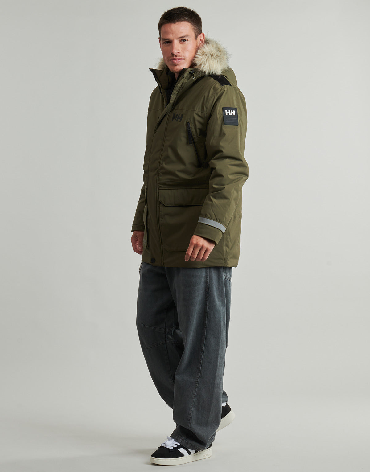 Parka Uomo Helly Hansen  REINE PARKA  Kaki