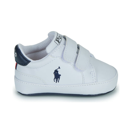 Scarpe bambini ragazza Polo Ralph Lauren HERITAGE COURT II EZ LAYETTE Bianco