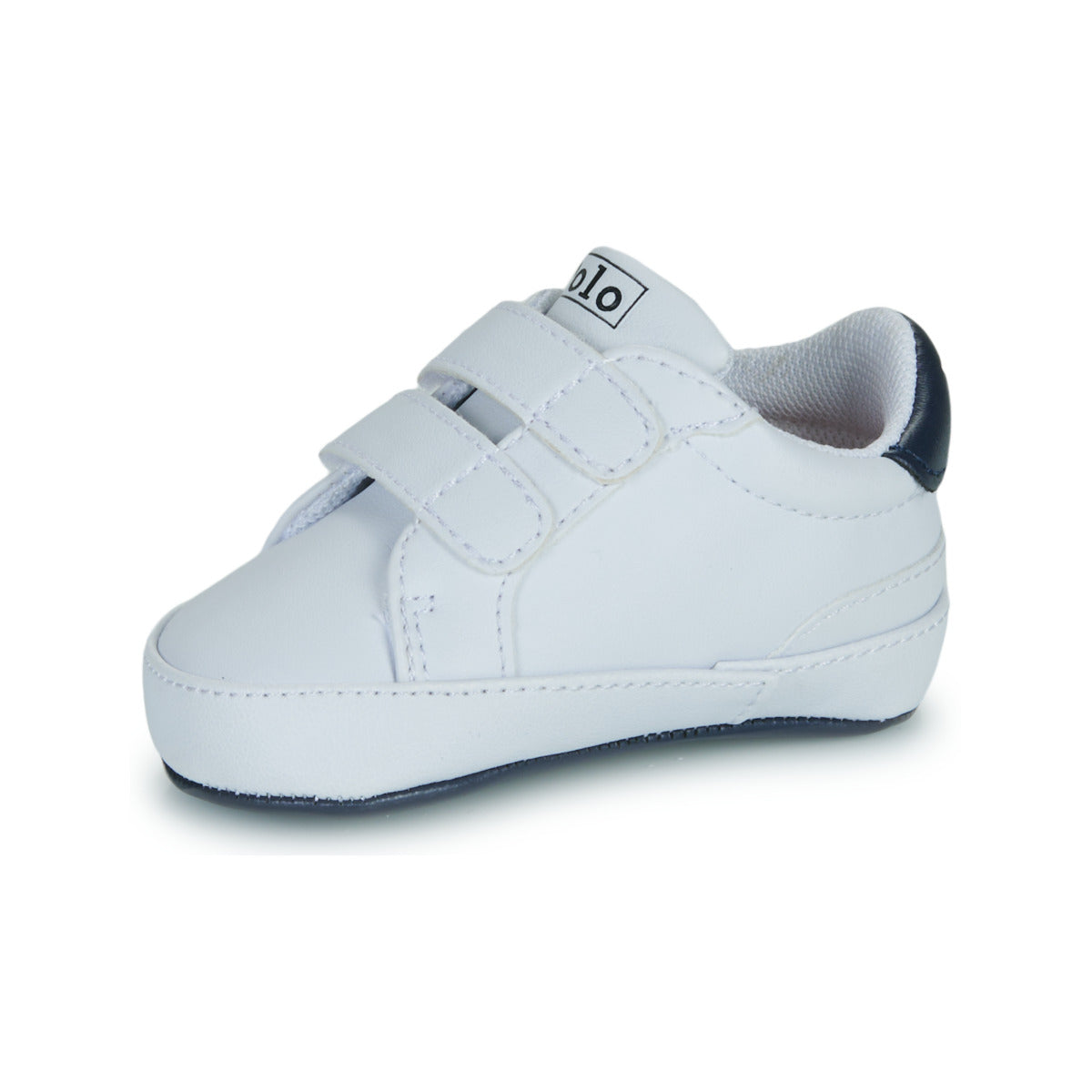 Scarpe bambini ragazza Polo Ralph Lauren  HERITAGE COURT II EZ LAYETTE  Bianco