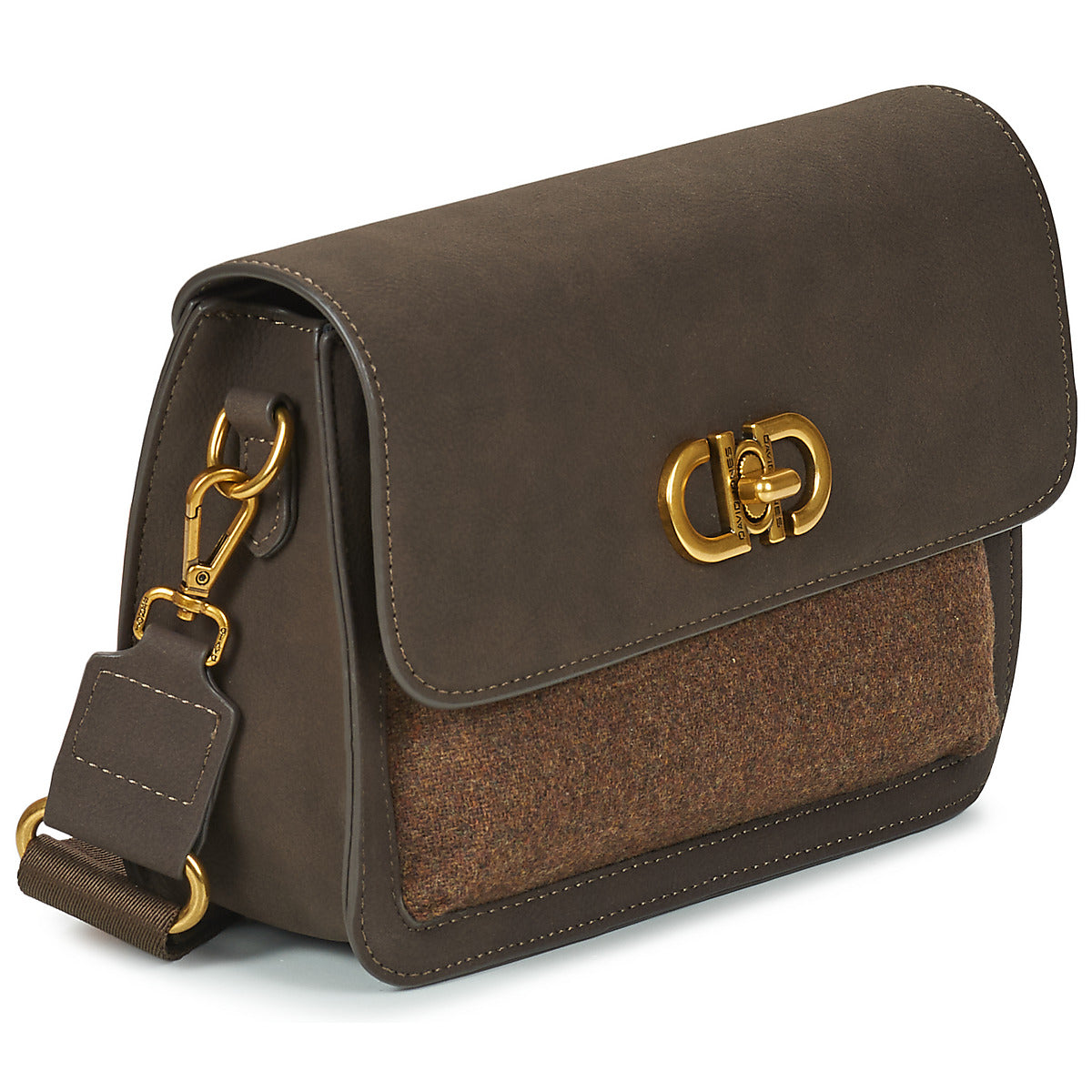 Borsa a tracolla Donna David Jones  CM7779  Marrone