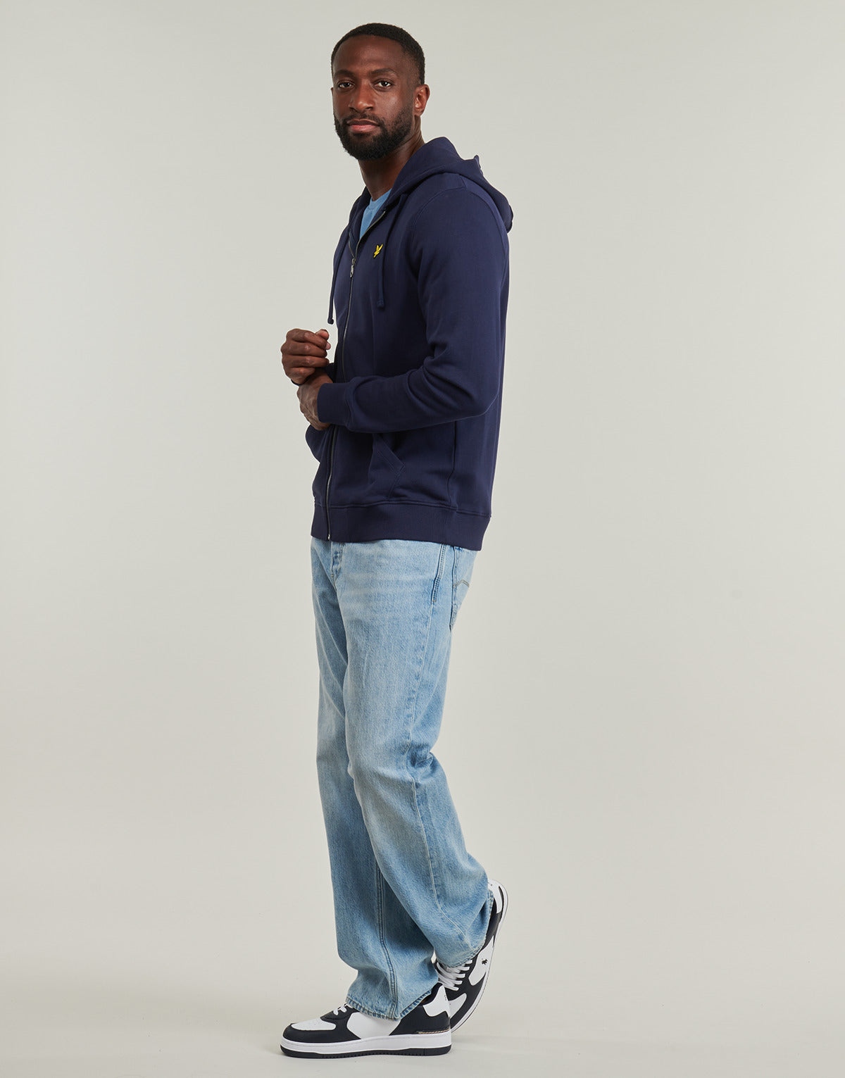 Giacca Sportiva Uomo Lyle & Scott  ZIP Through Hoodie  Marine