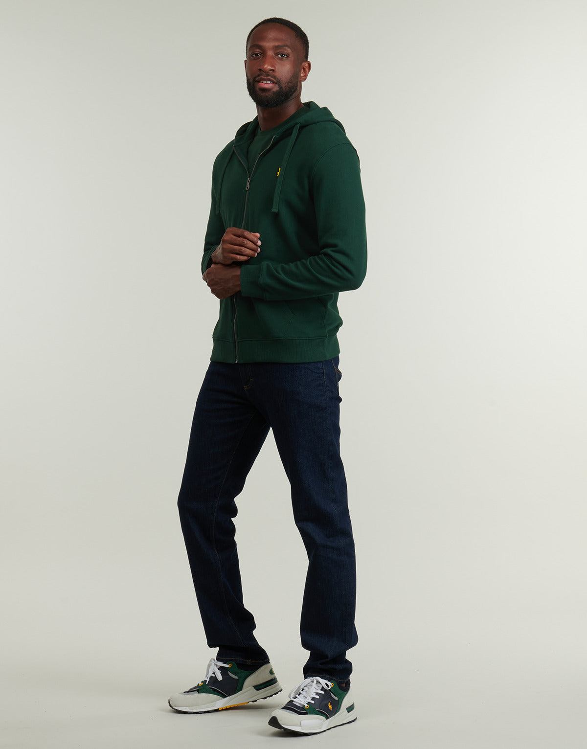 Giacca Sportiva Uomo Lyle & Scott  ZIP Through Hooded Jacket  Verde