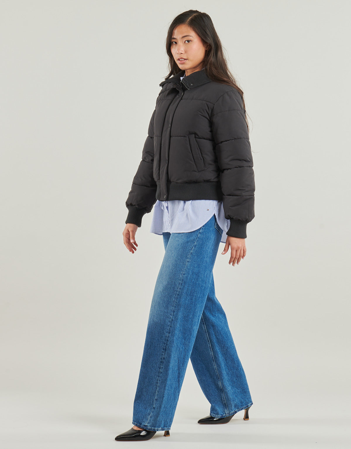 Piumino Donna JDY  JDYNELSON SHORT PUFFER  Nero