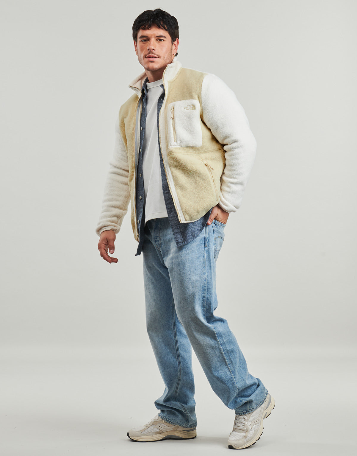 Felpa Uomo The North Face  YUMIORI FULL ZIP  Beige