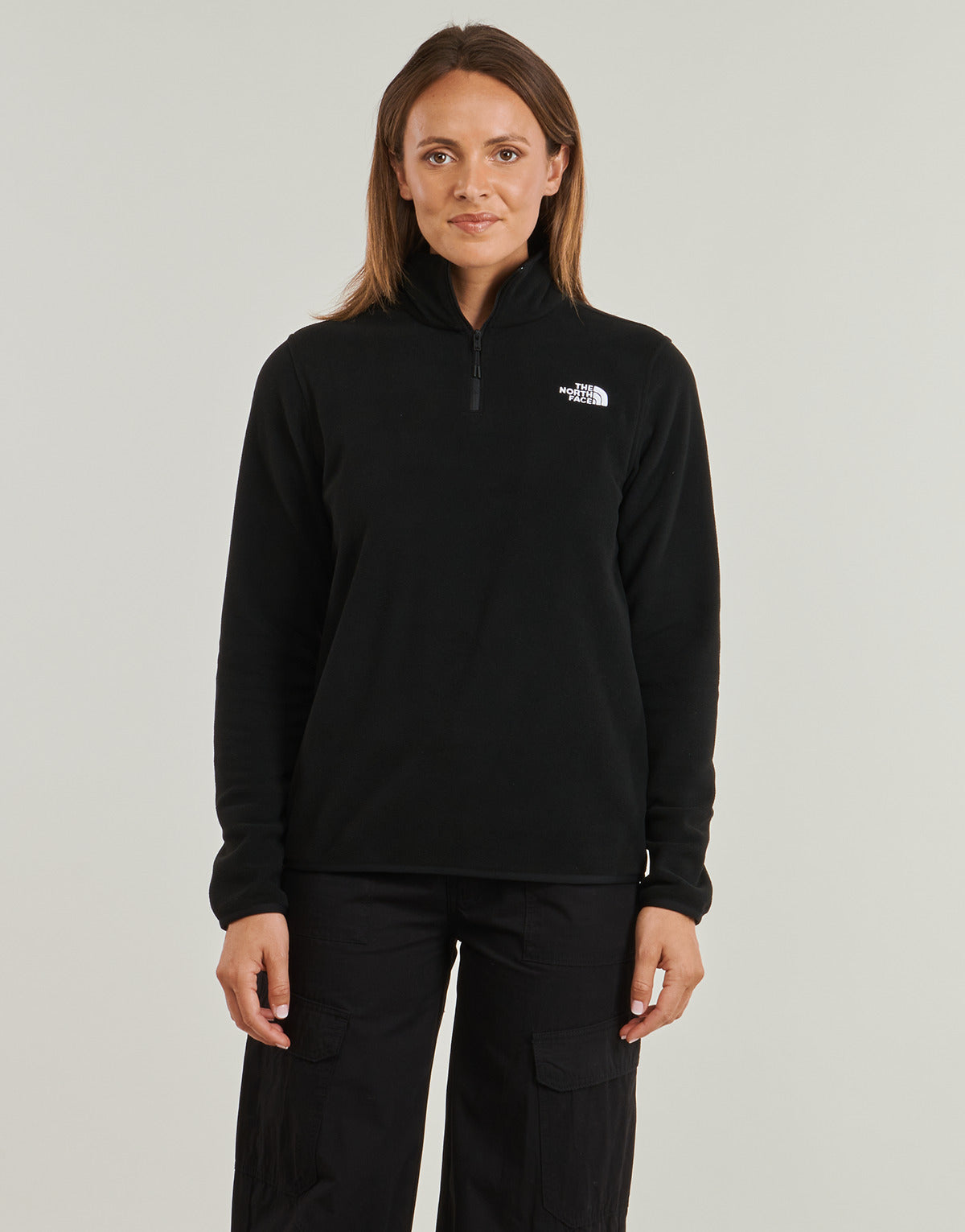 Felpa Donna The North Face  GLACIER FLEECE 1/4 ZIP  Nero
