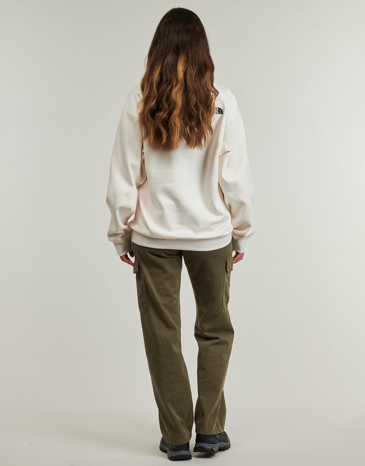 Felpa Donna The North Face  W ESSENTIAL OVERSIZE  Bianco